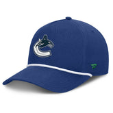 Vancouver Canucks Fanatics Authentic Pro Rink Roper A-Frame Adjustable Hat On Sale
