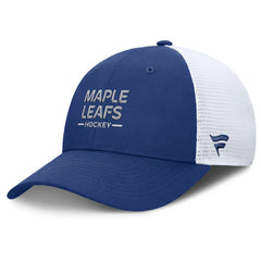 Toronto Maple Leafs Fanatics Authentic Pro Rink Lockup Adjustable Trucker Hat Sale