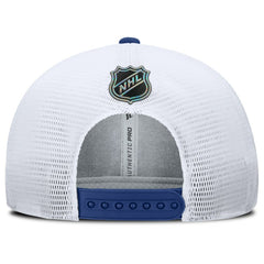 Vancouver Canucks Fanatics Authentic Pro Rink Lockup Adjustable Trucker Hat Outlet