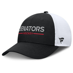 Ottawa Senators Fanatics Authentic Pro Rink Lockup Adjustable Trucker Hat Sale