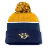 Nashville Predators Fanatics Authentic Pro Rink Cuffed Knit Hat with Pom Online