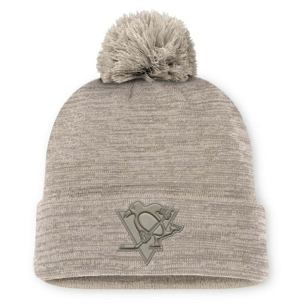 Pittsburgh Penguins Fanatics Authentic Pro Road Cuffed Knit Hat with Pom Online