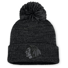 Chicago Blackhawks Fanatics Women's Authentic Pro Road Cuffed Knit Hat with Pom Outlet