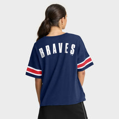 Atlanta Braves Fanatics Women's Curl Route T-Shirt | MLB Discount