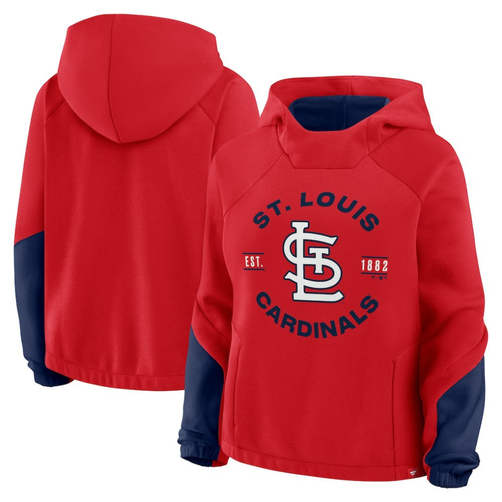 St. Louis Cardinals Fanatics Women's Oversized Time to Win Pullover Hoodie | MLB On Sale
