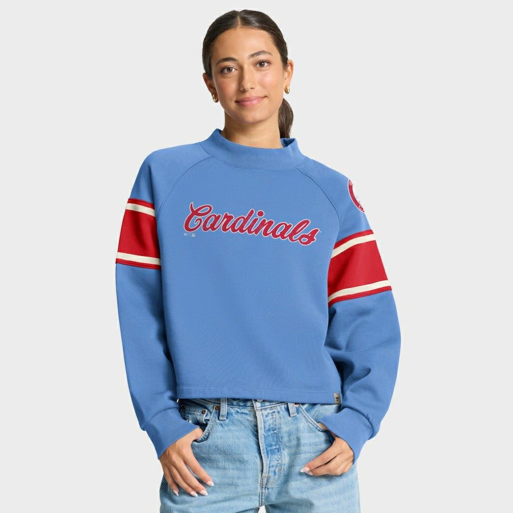 St. Louis Cardinals Fanatics Women's Oversized Toss Sweep Raglan Pullover Sweatshirt | MLB Shop