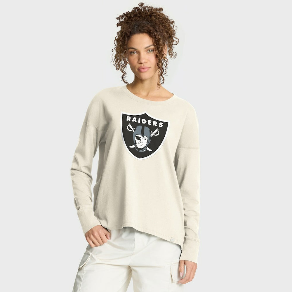 Las Vegas Raiders Fanatics Women's Dove Legacy Long Sleeve T-Shirt