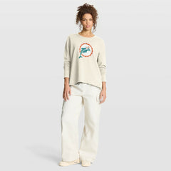 Miami Dolphins Fanatics Women's Dove Legacy Long Sleeve T-Shirt