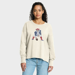 New England Patriots Fanatics Women's Dove Legacy Long Sleeve T-Shirt