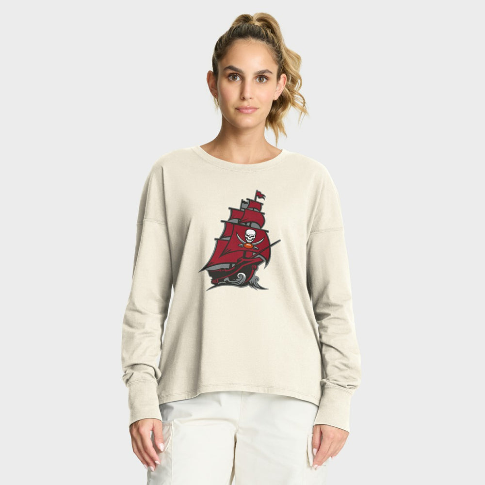 Tampa Bay Buccaneers Fanatics Women's Dove Legacy Long Sleeve T-Shirt