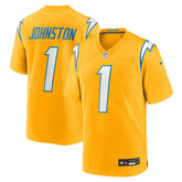Los Angeles Chargers Nike Quentin Johnston Alternate Charger Power Game Player Jersey