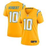 Los Angeles Chargers Nike Justin Herbert Women's Alternate Charger Power Game Jersey