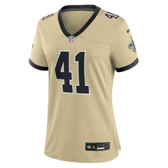 New Orleans Saints Nike Alvin Kamara Women's Gameday Golds Alternate Game Player Jersey