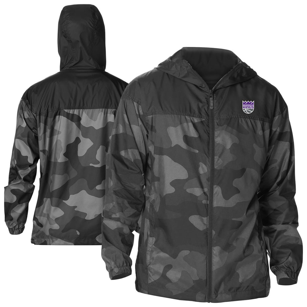 Sacramento Kings Camo Flash Challenger Windbreaker Full-Zip Jacket New