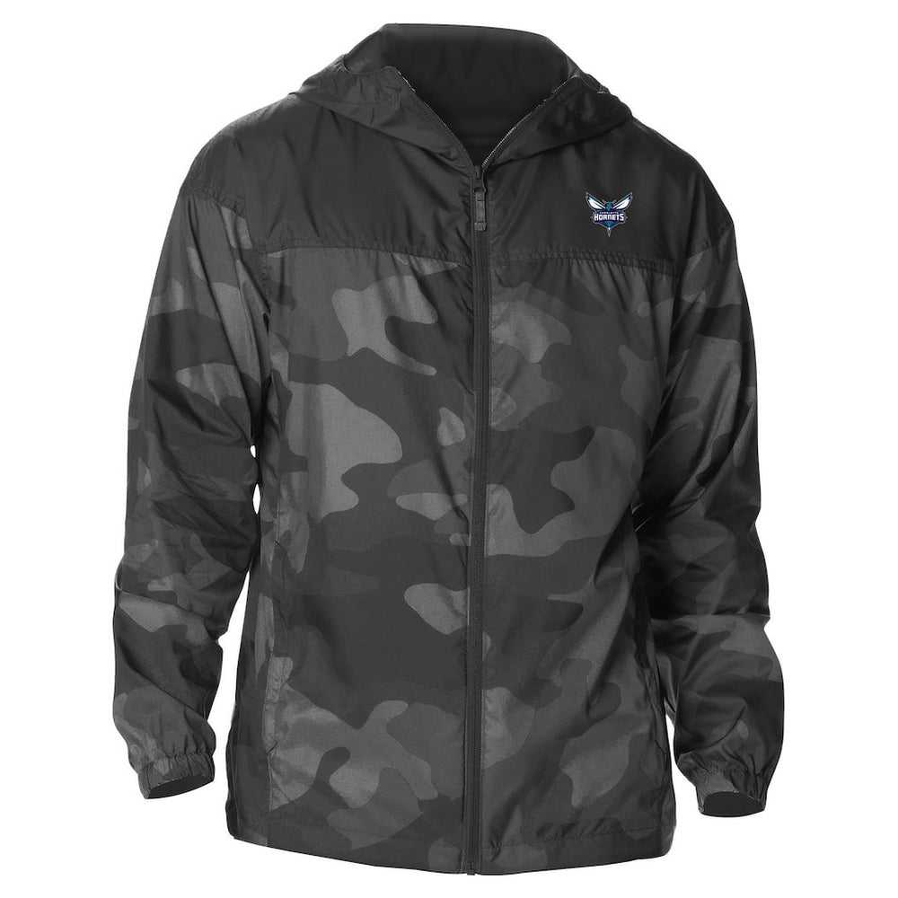 Charlotte Hornets Camo Flash Challenger Windbreaker Full-Zip Jacket For Sale