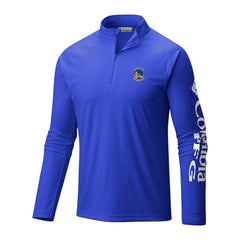 Golden State Warriors Terminal Tackle Raglan Omni-Shade Quarter-Zip Jacket sale For Sale