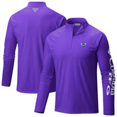 Charlotte Hornets Terminal Tackle Raglan Omni-Shade Quarter-Zip Jacket Discount
