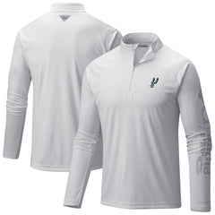 San Antonio Spurs Terminal Tackle Raglan Omni-Shade Quarter-Zip Jacket For Sale