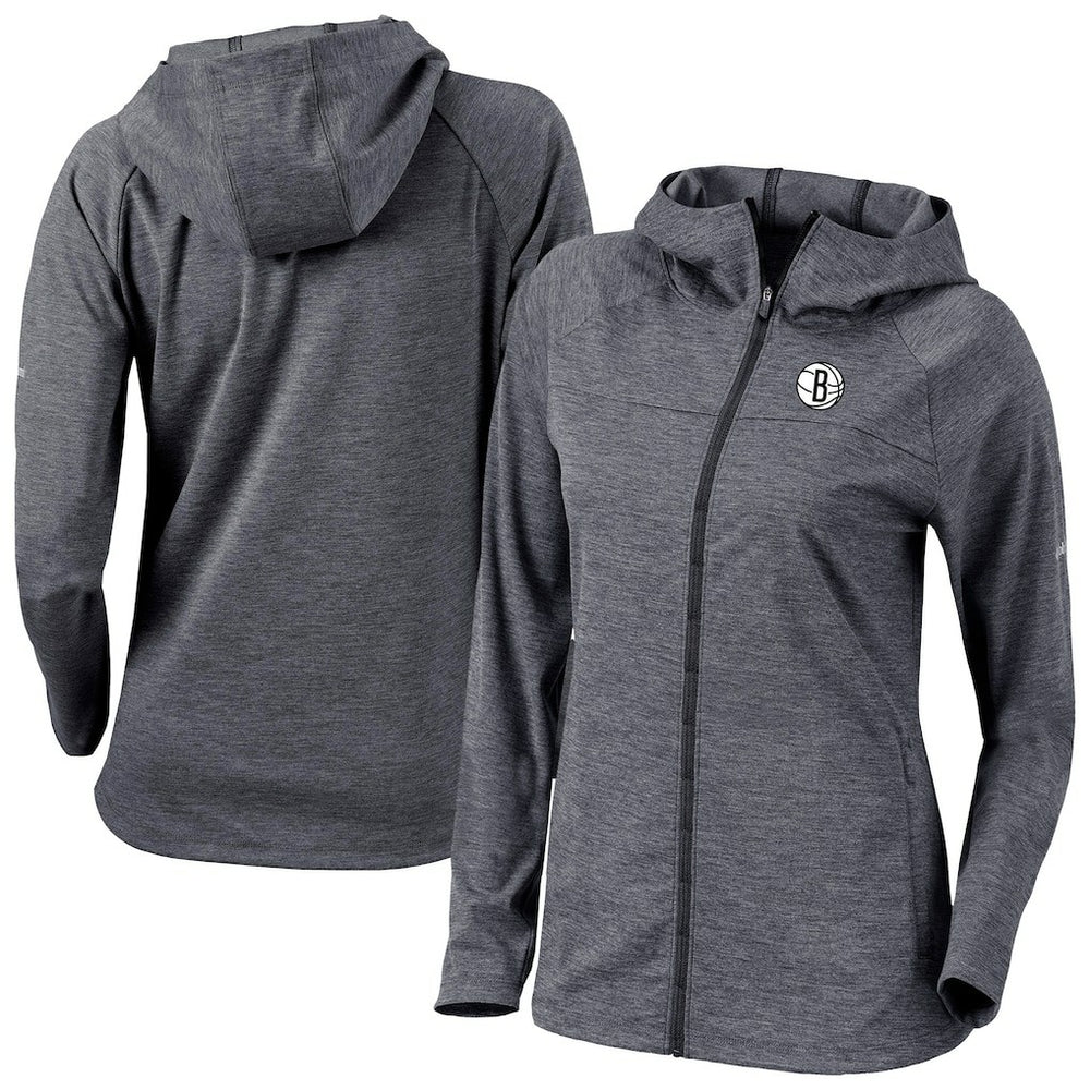 Brooklyn Nets Women's Omni-Wick Half Shot Full-Zip Hooded Jacket On Sale