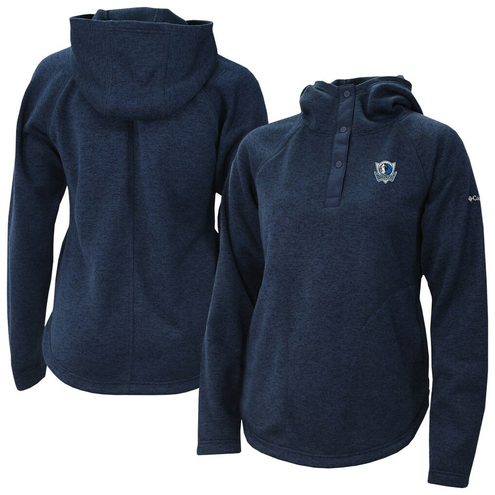 Dallas Mavericks Women's Sweater Weather Quarter-Snap Hoodie sale On Sale
