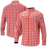 Houston Rockets Super Tamiami Omni-Shade Long Sleeve Button-Down Shirt On Sale