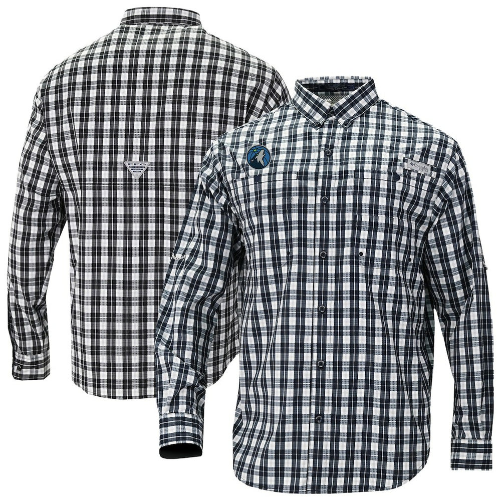 Minnesota Timberwolves Super Tamiami Omni-Shade Long Sleeve Button-Down Shirt Discount