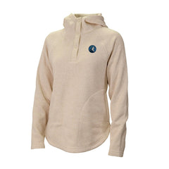Minnesota Timberwolves Women's Sweater Weather Quarter-Snap Hoodie New