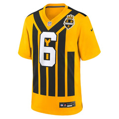 Pittsburgh Steelers Nike Patrick Queen Alternate 1933 Throwback Game Jersey