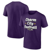 Baltimore Ravens Fanatics Charm City Football T-Shirt