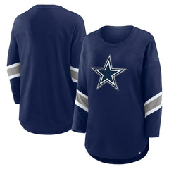 Dallas Cowboys Fanatics Women's Redzone Bling 3/4-Sleeve T-Shirt
