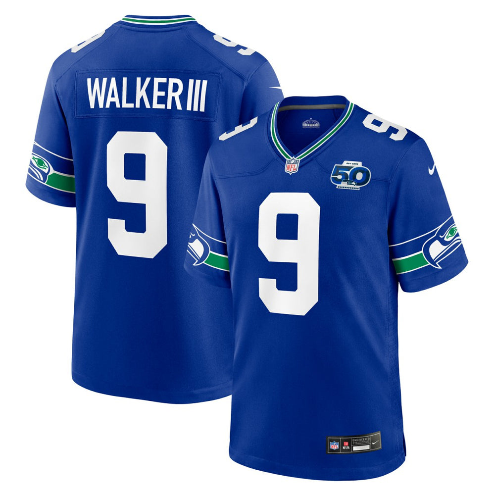 Seattle Seahawks Nike Kenneth Walker III Alternate 50th Season Game Jersey