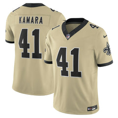 New Orleans Saints Nike Alvin Kamara Gameday Golds Alternate Vapor F.U.S.E. Limited Jersey