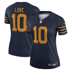 Green Bay Packers Nike Jordan Love Women's The 1923 Classic Legend Player Dri-FIT Top