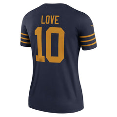 Green Bay Packers Nike Jordan Love Women's The 1923 Classic Legend Player Dri-FIT Top