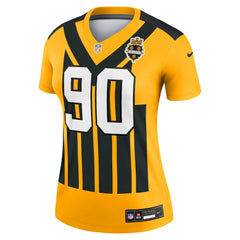 Pittsburgh Steelers Nike T.J. Watt Women's Alternate 1933 Throwback Legend Player Performance Top