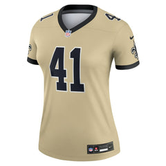 New Orleans Saints Nike Alvin Kamara Women's Gameday Golds Alternate Legend Player Performance Top