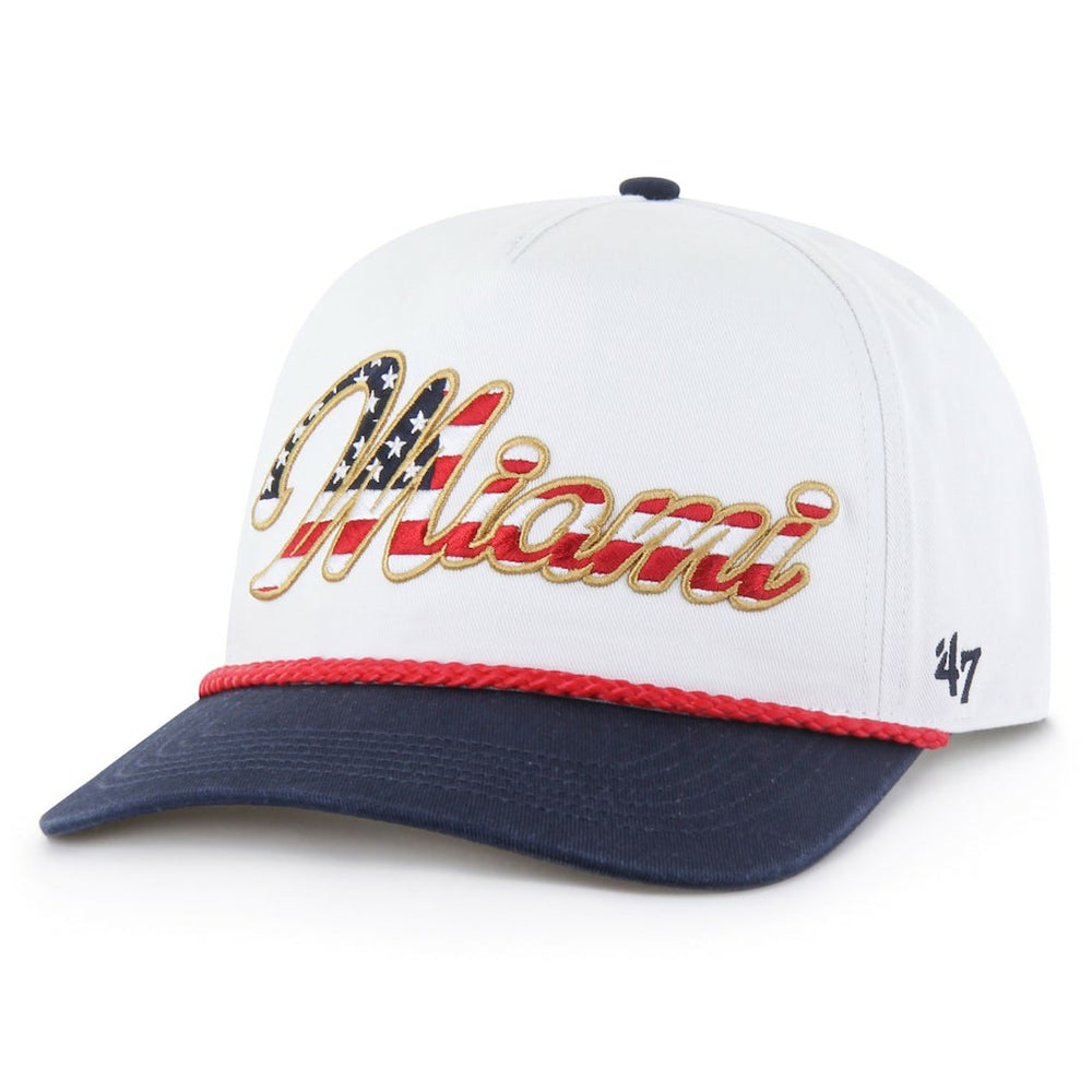 Miami Dolphins 47 brand '47 Patriotic Overhand Hitch Adjustable Hat