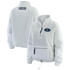 Dallas Cowboys WEAR by Erin Andrews Women's Polar Fleece Half-Zip Jacket