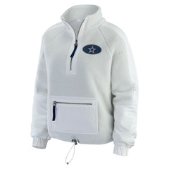 Dallas Cowboys WEAR by Erin Andrews Women's Polar Fleece Half-Zip Jacket