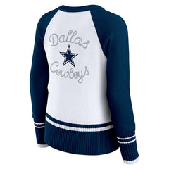 Dallas Cowboys WEAR by Erin Andrews Women's Colorblock Raglan Sweater