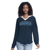 Minnesota Timberwolves G-III 4Her by Carl Banks Women's Bench Player Oversized Long Sleeve Hooded Top Discount