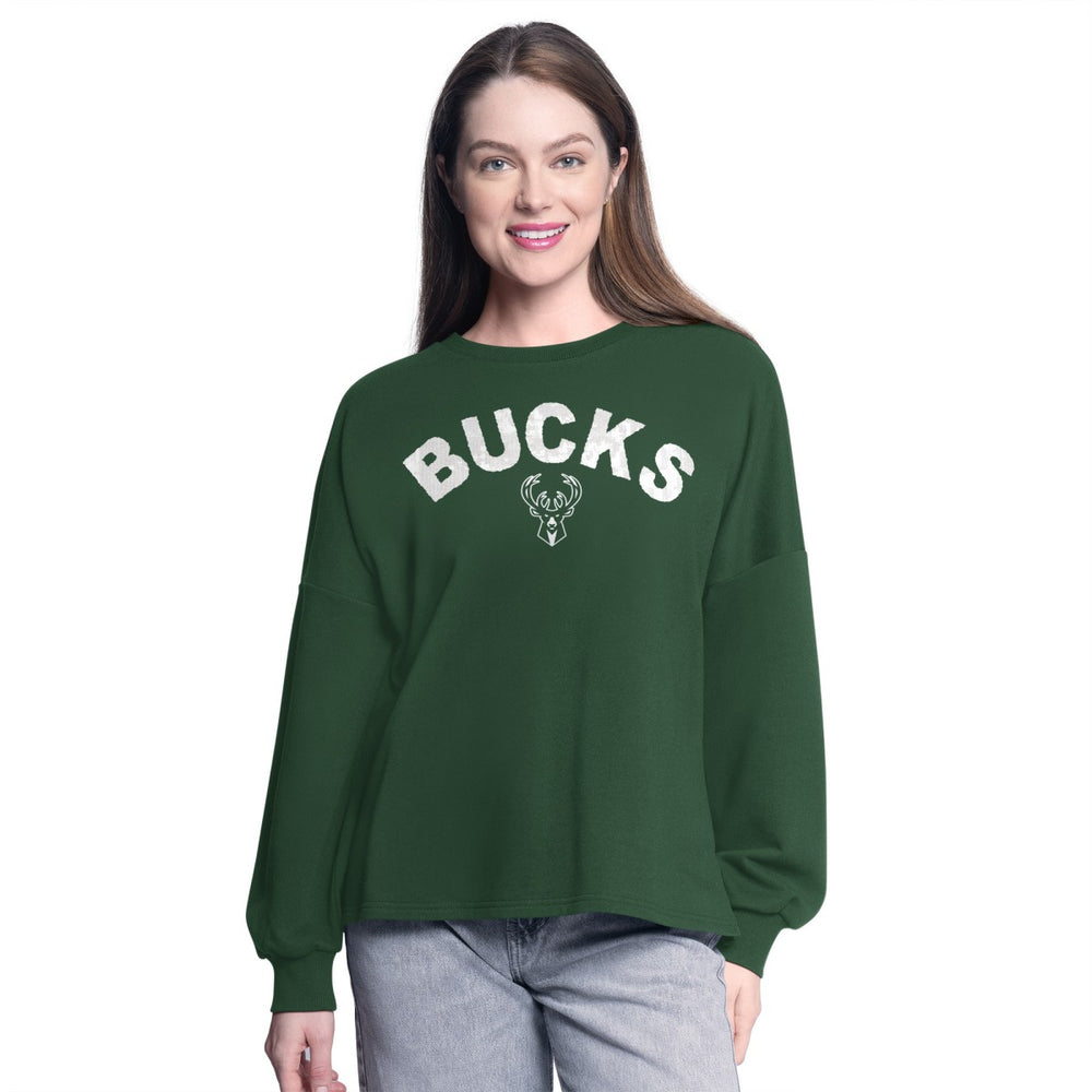 Milwaukee Bucks G-III 4Her by Carl Banks Women's Athletic Pullover Sweatshirt Online