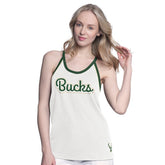 Milwaukee Bucks G-III 4Her by Carl Banks Women's Curveball Racerback Scoop Neck Slub Tank Top Discount