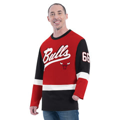 Chicago Bulls G-III Sports by Carl Banks Adaptive Rugby Long Sleeve Top sale Online