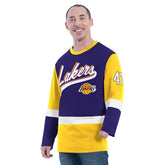 Los Angeles Lakers G-III Sports by Carl Banks Adaptive Rugby Long Sleeve Top Online