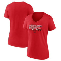 Chicago Bulls Women's Core Hometown Launch V-Neck T-Shirt sale Outlet