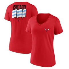 Chicago Bulls Women's Clutch V-Neck T-Shirt sale New