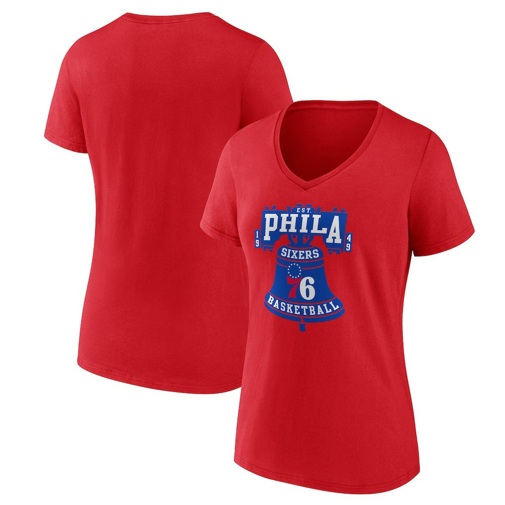 Philadelphia 76ers Women's Hometown V-Neck T-Shirt On Sale