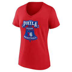 Philadelphia 76ers Women's Hometown V-Neck T-Shirt On Sale