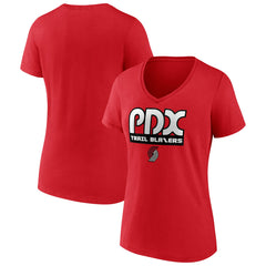 Portland Trail Blazers Women's Team Pride V-Neck T-Shirt Discount